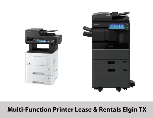 Two multi-function printers available for lease.